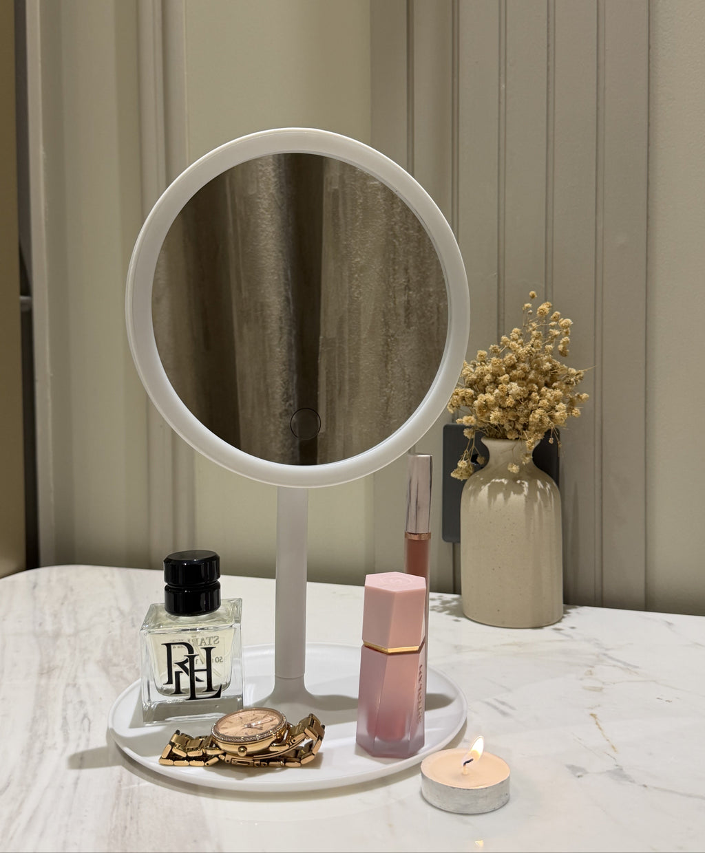 LED Mirror Organizer