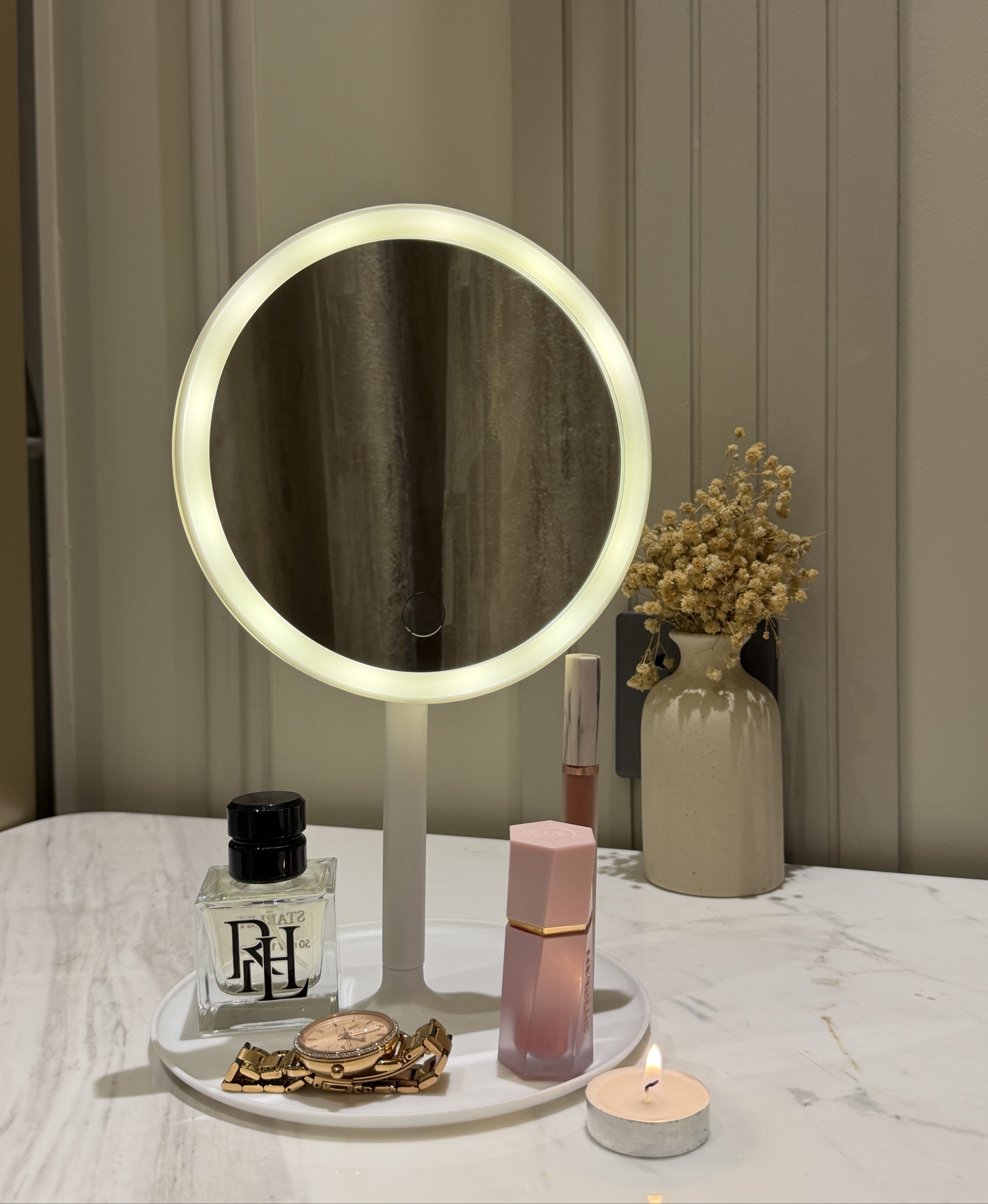 LED Mirror Organizer