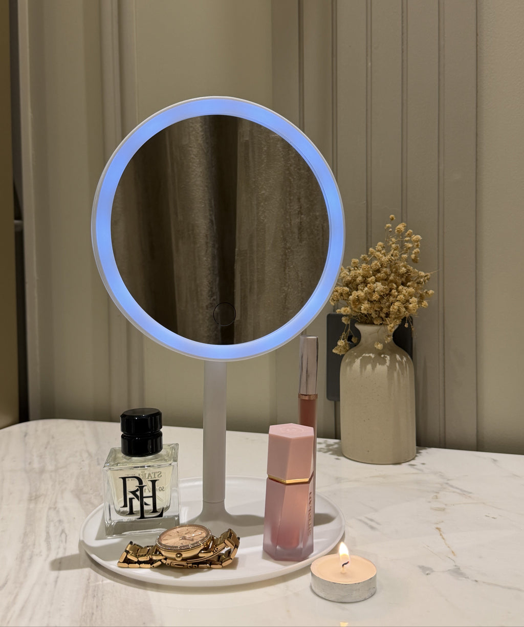 LED Mirror Organizer