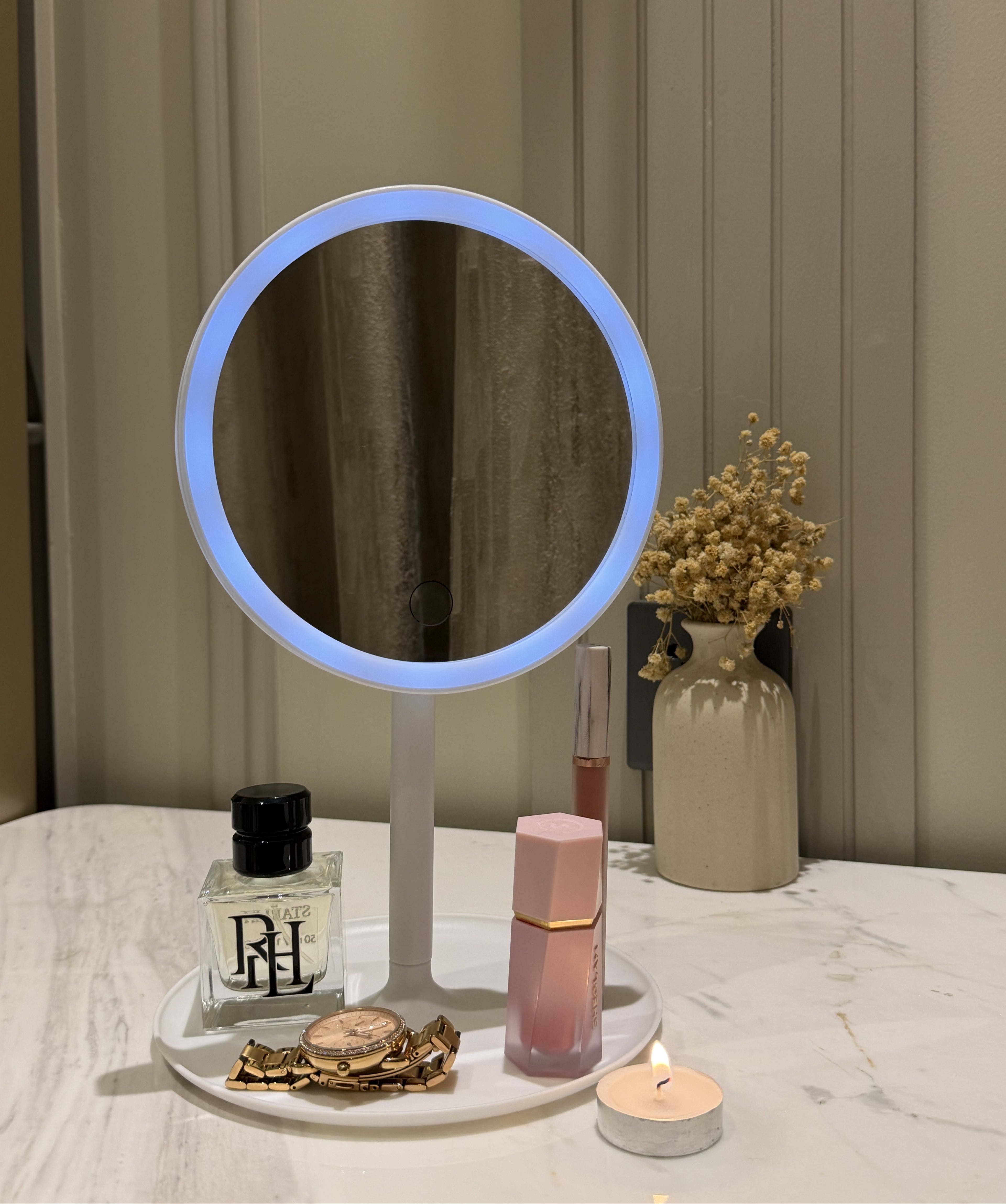 LED Mirror Organizer